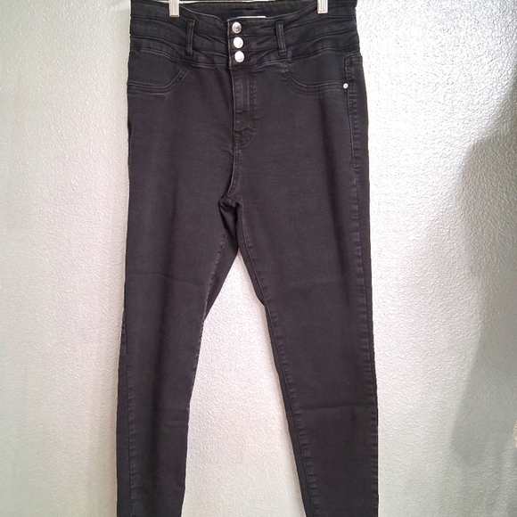 Angels Forever Young Black Denim Pants  Size 14L - Picture 3 of 10